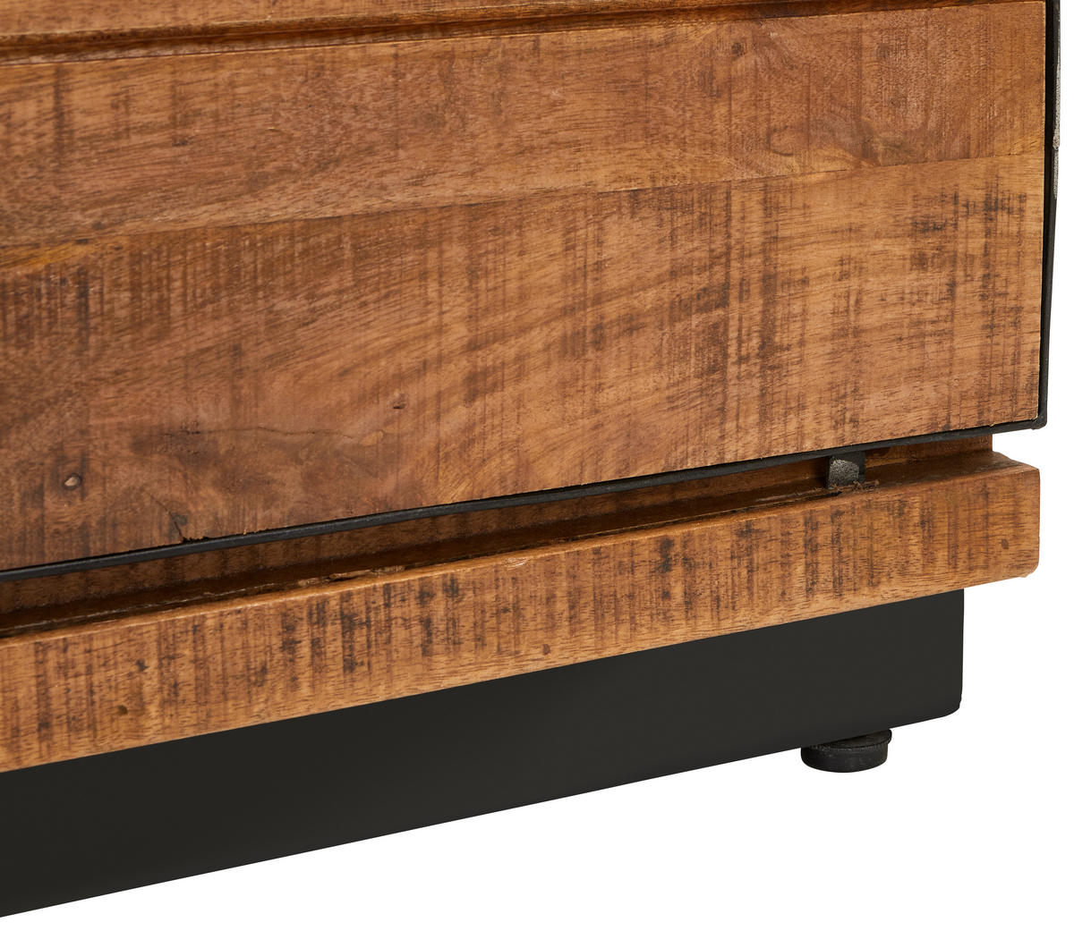 LOWBOARD Lusaka  in 140/50/40 cm  - Schwarz/Braun, Natur, Holz (140/50/40cm) - Livetastic