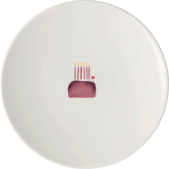 Villeroy & Boch Frühstücksteller With Love Weiß 21x2.5 cm
