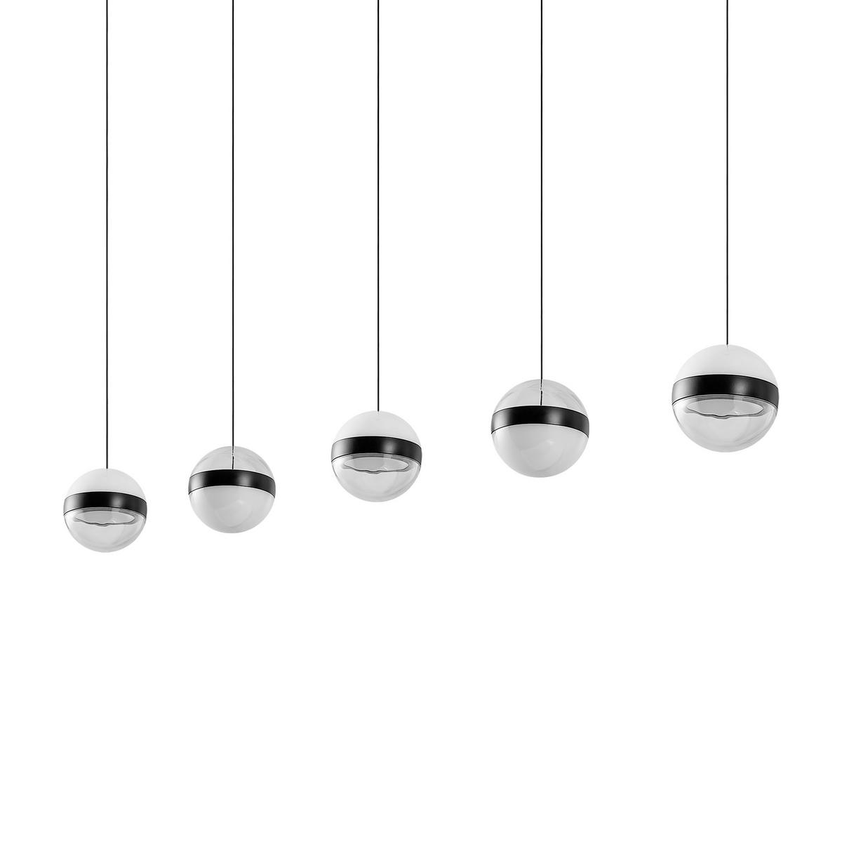 LED-HÄNGELEUCHTE Bedford 107/12/150 cm   - Schwarz, Design, Kunststoff/Metall (107/12/150cm) - Novel