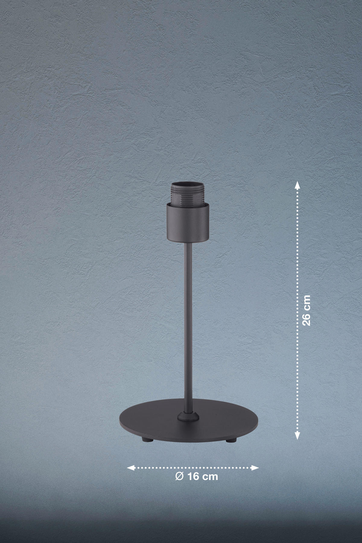 BORDSLAMPA Modular M 16/26,7 cm   - svart, Basics, metall (16/26,7cm) - Fischer & Honsel