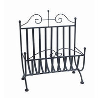 ZEITUNGSSTÄNDER 37/44/18 cm  - Schwarz, LIFESTYLE, Metall (37/44/18cm)