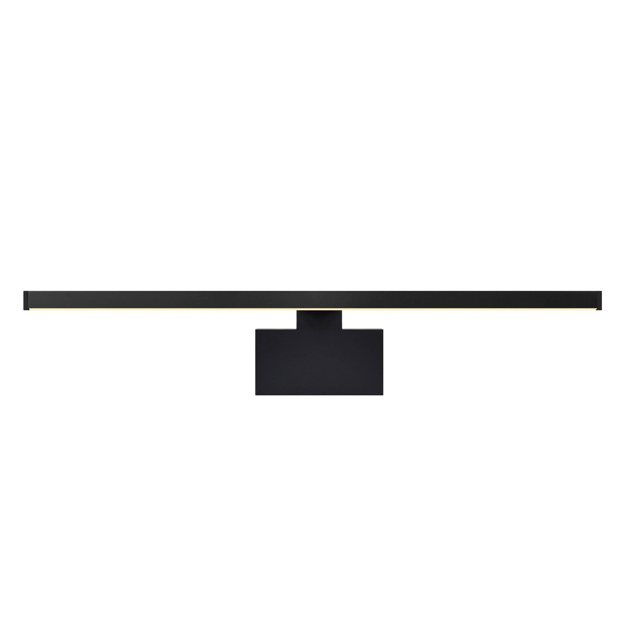 BADEZIMMER-WANDLEUCHTE 14,2/50 cm   - Schwarz, KONVENTIONELL, Metall (14,2/50cm) - Nordlux