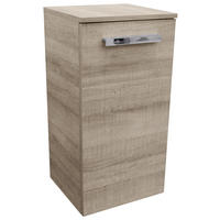 UNTERSCHRANK 35/69/32 cm   - Eichefarben/Silberfarben, MODERN, Glas/Holzwerkstoff (35/69/32cm) - MID.YOU