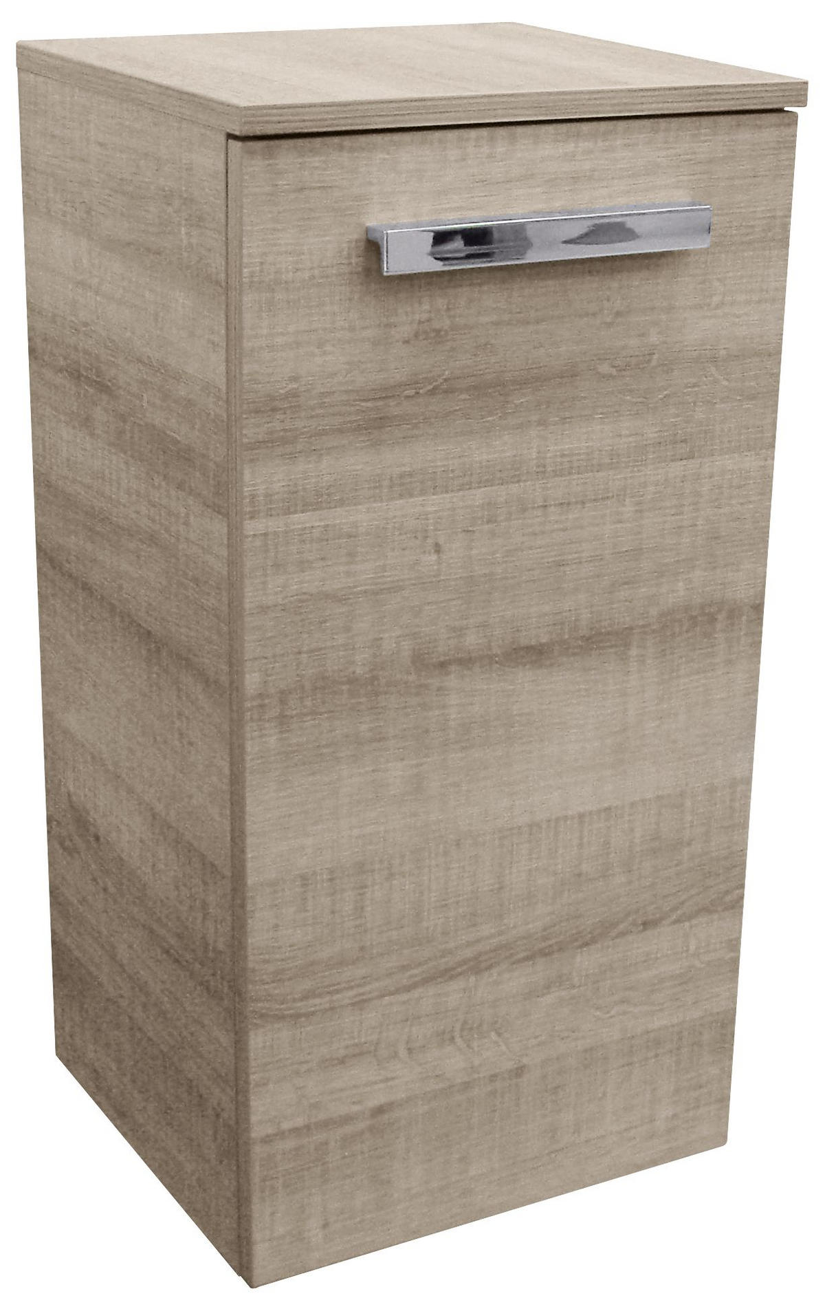 UNTERSCHRANK 35/69/32 cm   - Eichefarben/Silberfarben, MODERN, Glas/Holzwerkstoff (35/69/32cm) - MID.YOU