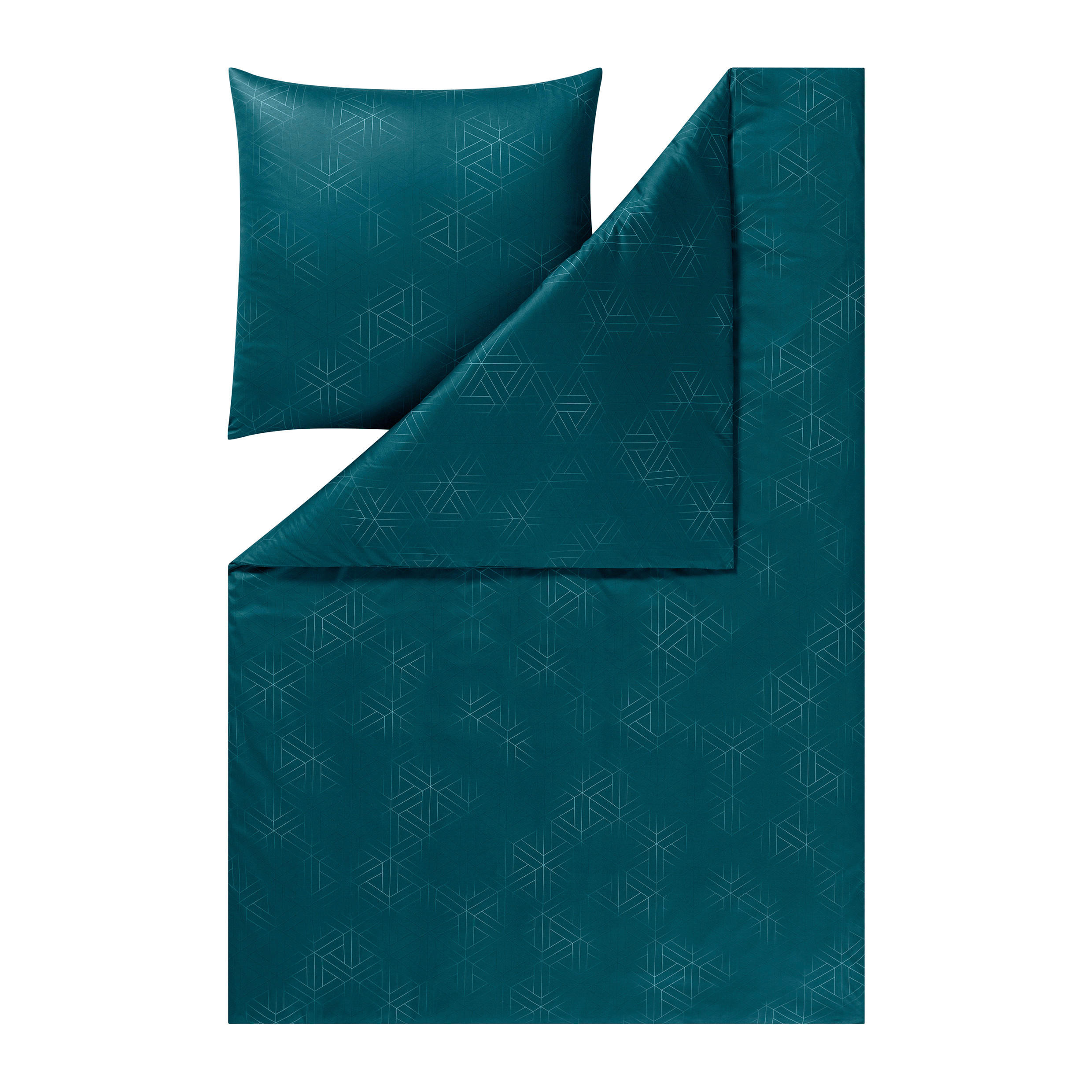 BETTWÄSCHE Atelier Interlock-Jersey 135/200 cm  - Petrol, Design, Textil (135/200cm) - Estella