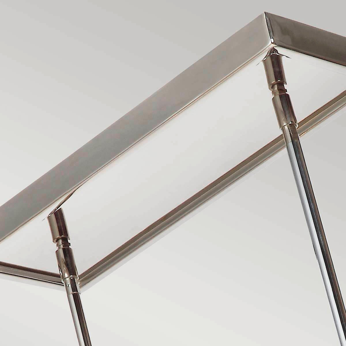 KRONLEUCHTER  123.8 /39.4/25.7 cm   - Nickelfarben, Konventionell, Glas/Metall (123.8 /39.4/25.7cm) - Elstead Lighting