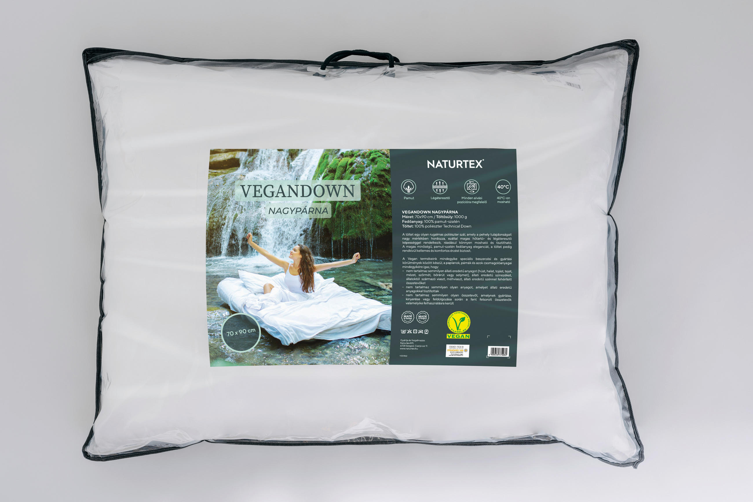 PÁRNA 50/70 cm   - fehér, Basics, textil (50/70cm)