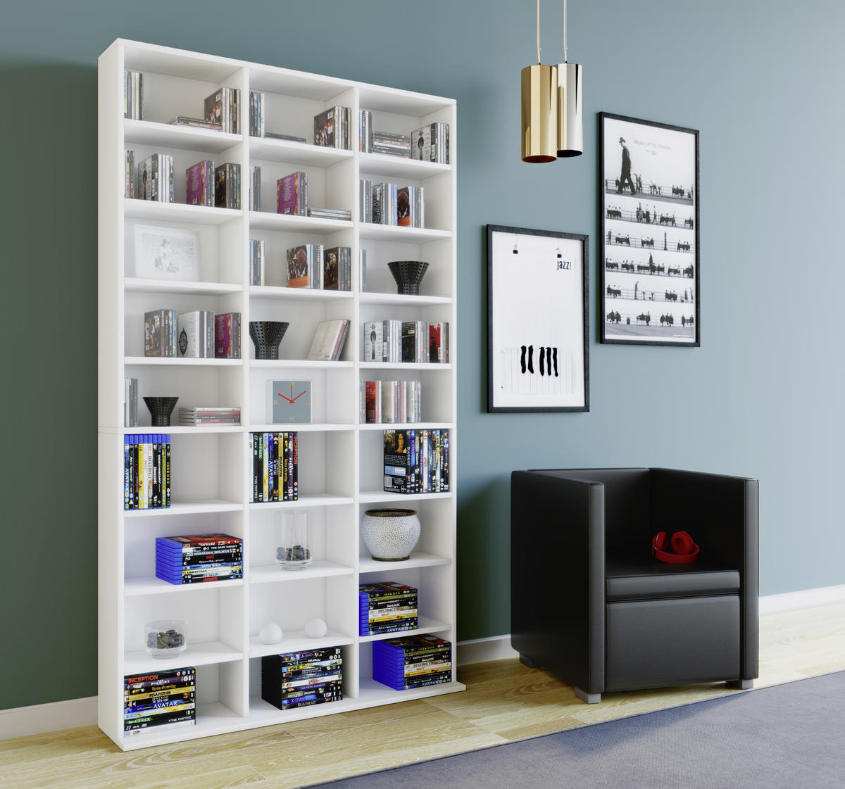 HYLLA i 102/183/18 (23) cm vit  - vit, Klassisk, trämaterial (102/183/18 (23)cm) - MID.YOU