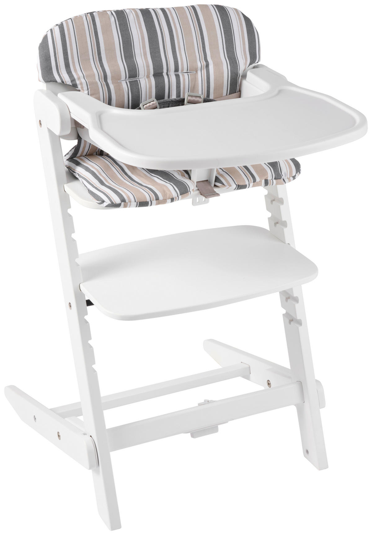 HOCHSTUHLEINLAGE BRUNCH  - Grau, Basics, Textil (42/52cm) - Jimmylee