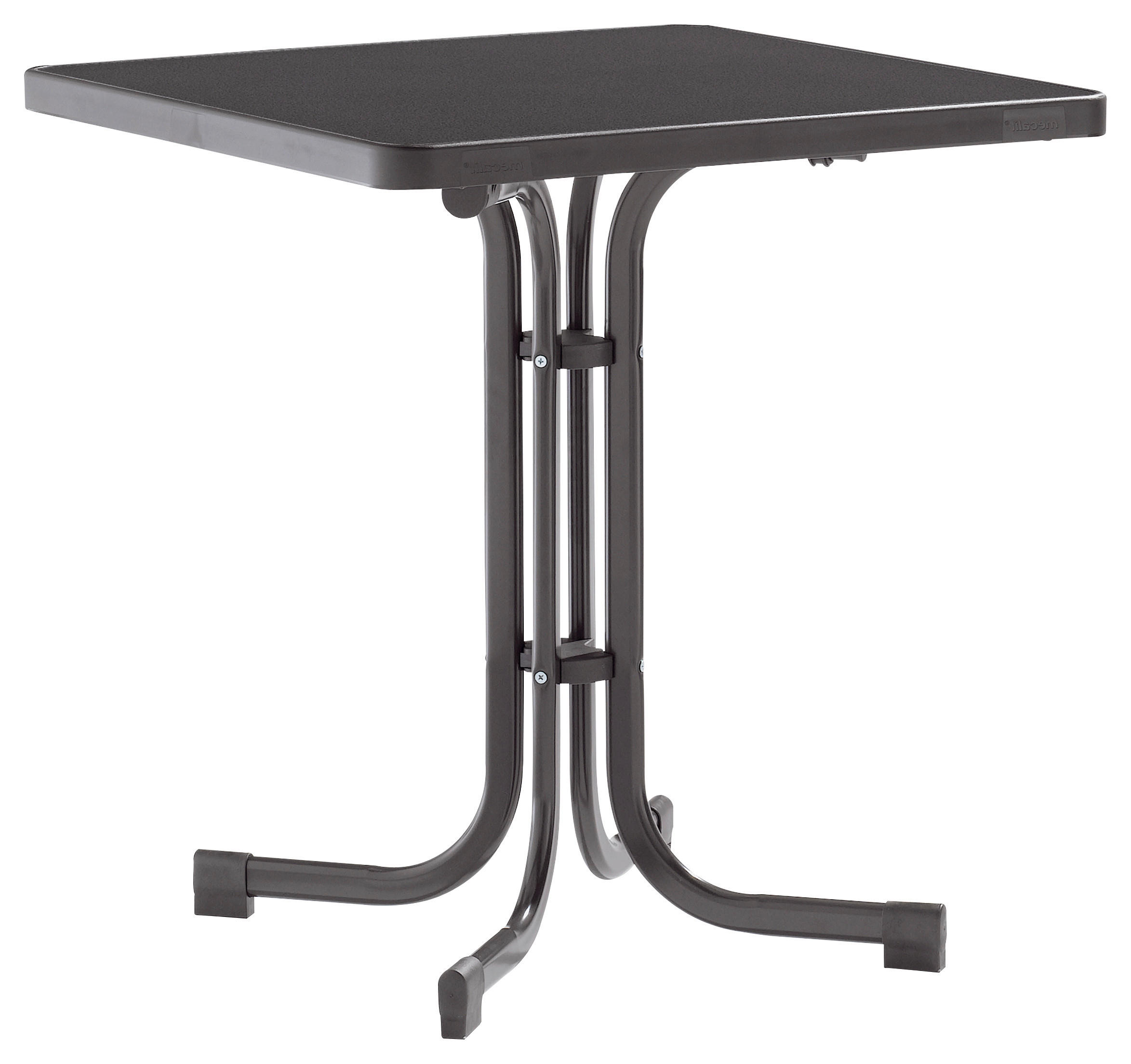 GARTENTISCH 70/70/72 cm Holzwerkstoff quadratisch  - Grau, MODERN, Holzwerkstoff/Metall (70/70/72cm) - Sieger