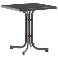 GARTENTISCH 70/70/72 cm Holzwerkstoff quadratisch  - Grau, MODERN, Holzwerkstoff/Metall (70/70/72cm) - Sieger