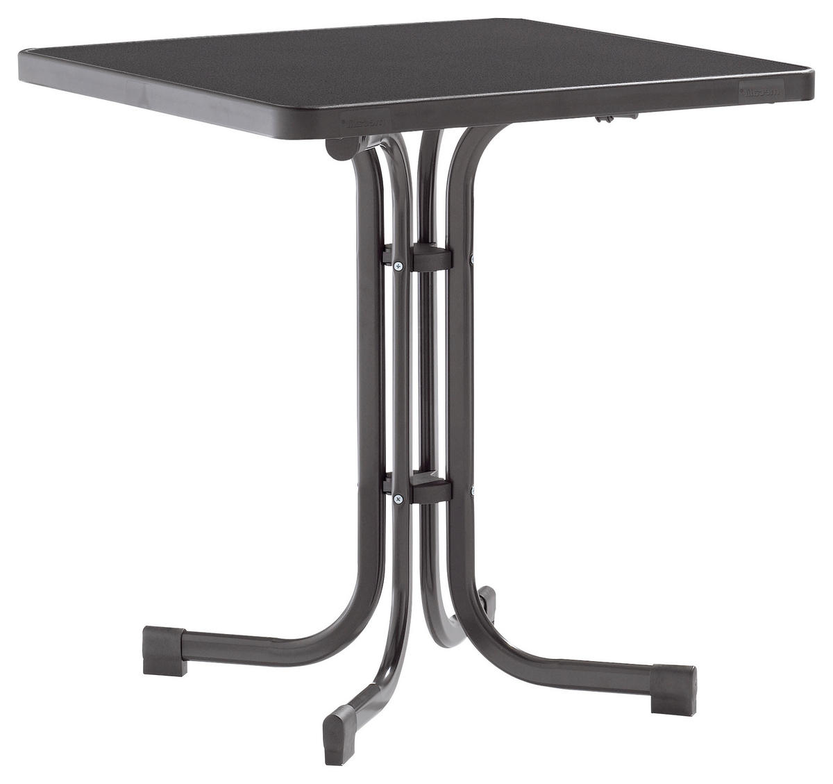 GARTENTISCH 70/70/72 cm Holzwerkstoff quadratisch  - Grau, MODERN, Holzwerkstoff/Metall (70/70/72cm) - Sieger