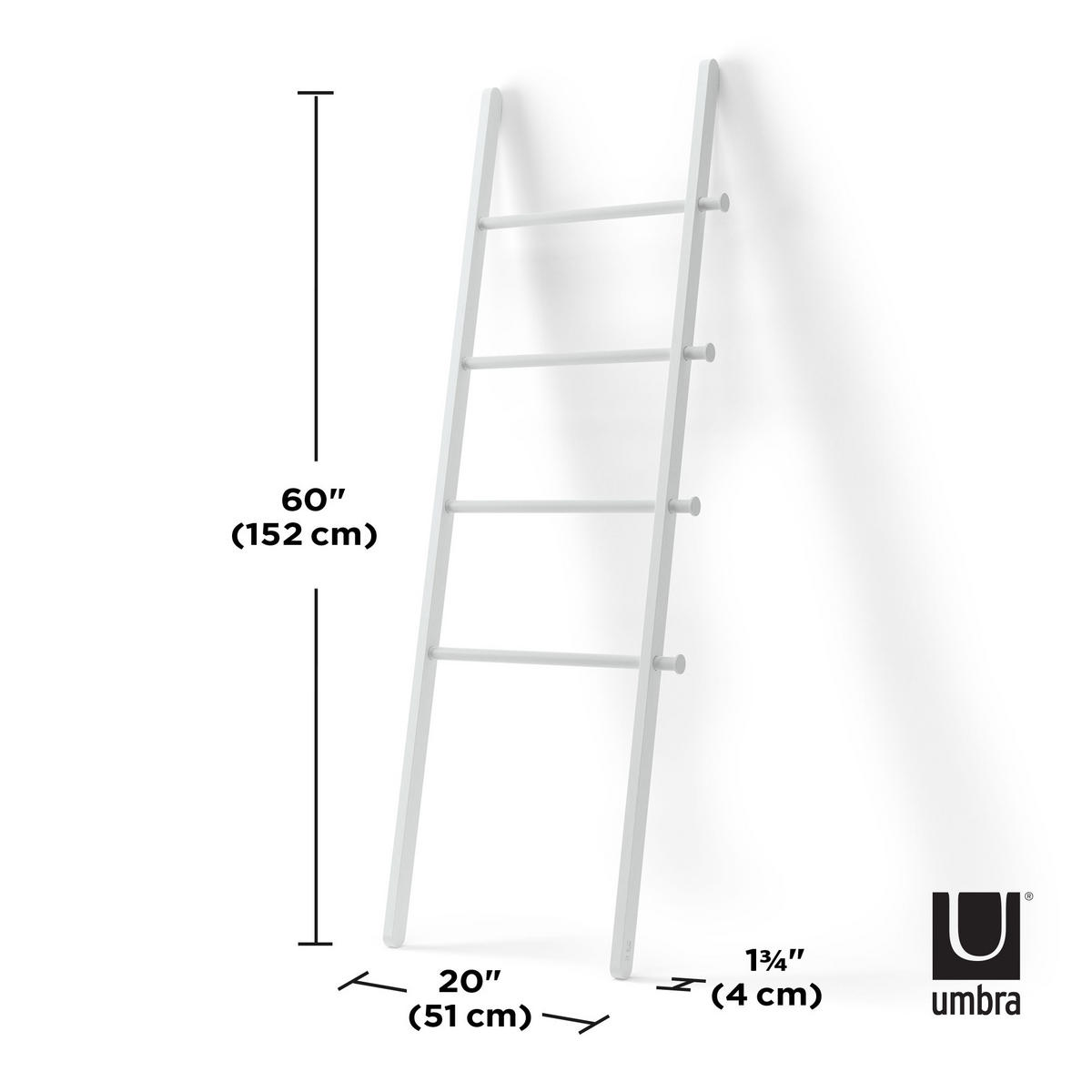 GARDEROBENSTÄNDER in Weiß 51/152/4 cm   - Weiß, KONVENTIONELL, Holz/Metall (51/152/4cm) - Umbra