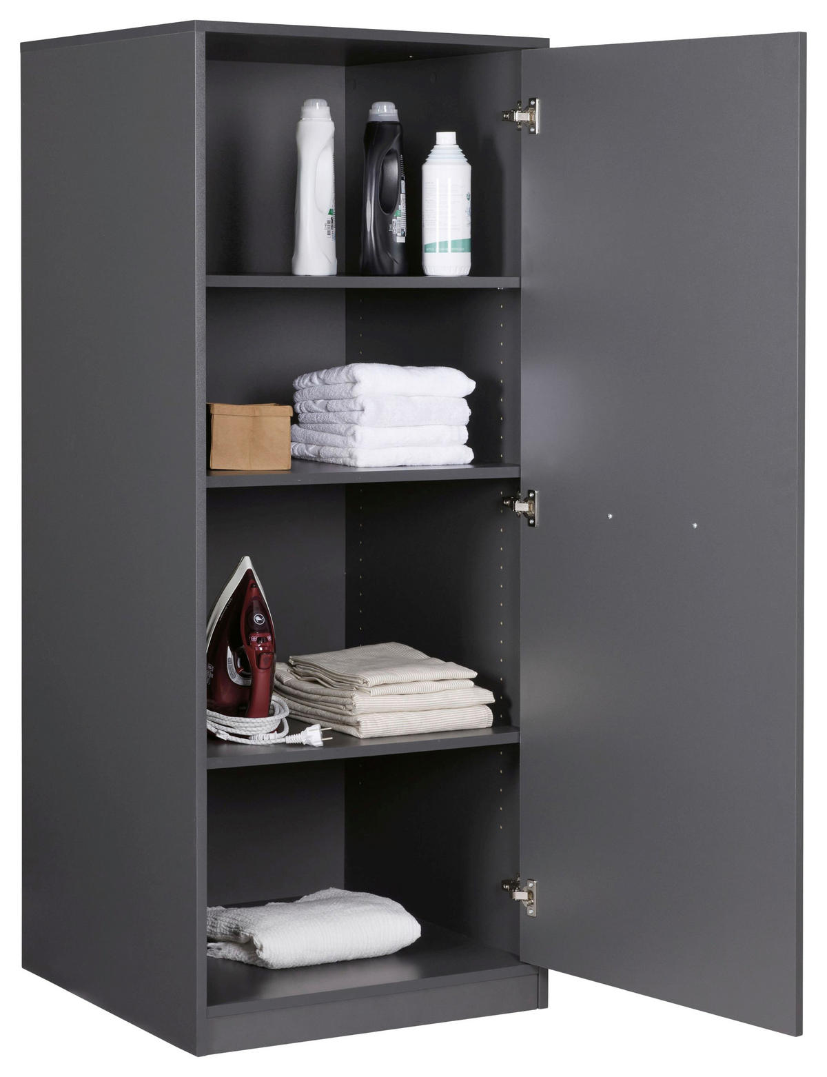 HAUSWIRTSCHAFTSRAUM 201/164/68 cm  in Anthrazit  - Anthrazit, MODERN, Holzwerkstoff (201/164/68cm) - home24