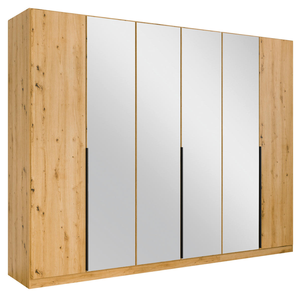 DREHTÜRENSCHRANK 271/210/54 cm,  in Eiche Artisan, 6-türig  - Eiche Artisan, MODERN, Holzwerkstoff/Metall (271/210/54cm) - Rauch Möbel