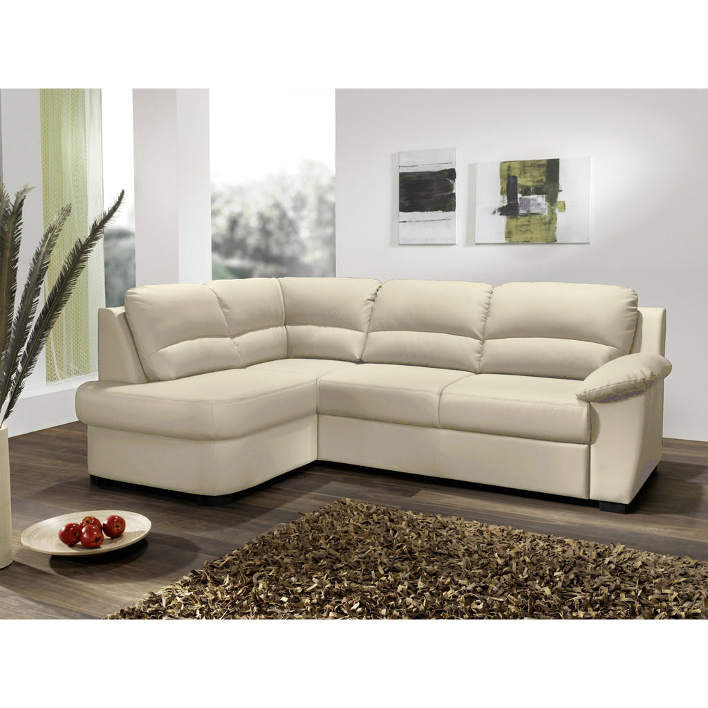Thumbnail - Mid.you Ecksofa, Beige, Textil, Ottomane links, L-Form, 240x45x165 cm, Made in EU, Rücken echt, Wohnzimmer, Sofas & Couc...