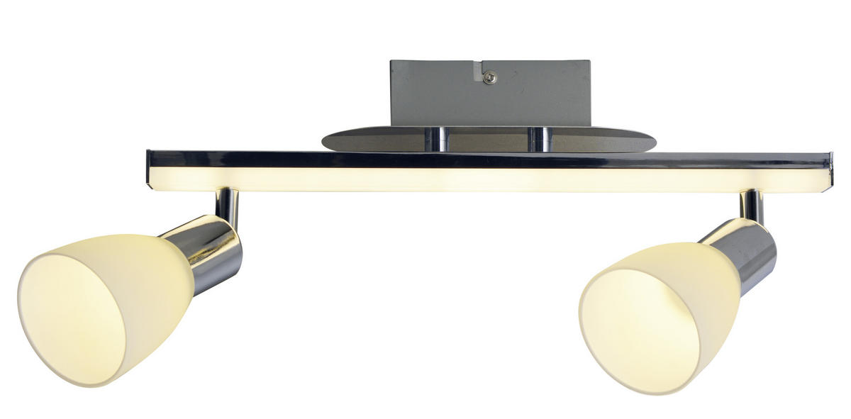 LED-STRAHLER   - Chromfarben/Opal, Basics, Glas/Kunststoff (8/39cm) - Näve