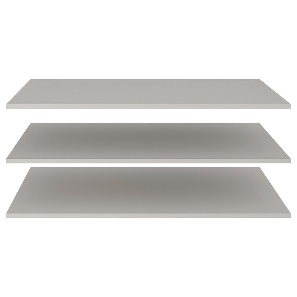 Dieter Knoll SADA VKLÁDACÍCH POLIC, světle šedá, 98,2/54,4/1,6 cm