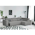 ECKSOFA Dunkelgrau Struktur  - Dunkelgrau/Schwarz, Design, Kunststoff/Textil (284/205cm) - Xora