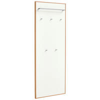 GARDEROBENPANEEL  in 60/170/10 cm  - Eichefarben/Weiß, Design, Holz/Holzwerkstoff (60/170/10cm)