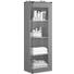 SEITENSCHRANK 40/129,9/30 cm - Chromfarben/Grau, Design, Glas/Holzwerkstoff (40/129,9/30cm) SEITENSCHRANK 40/129,9/30 cm - Chromfarben/Grau, Design, Glas/Holzwerkstoff (40/129,9/30cm)