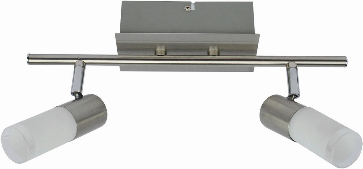 LED ZÁŘIČ, 36/15/8 cm - barvy chromu, Design, kov/sklo (36/15/8cm) - Novel