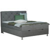 BOXBETT 180/200 cm  in Grau  - Chromfarben/Grau, Design, Kunststoff/Textil (180/200cm) - Boxxx