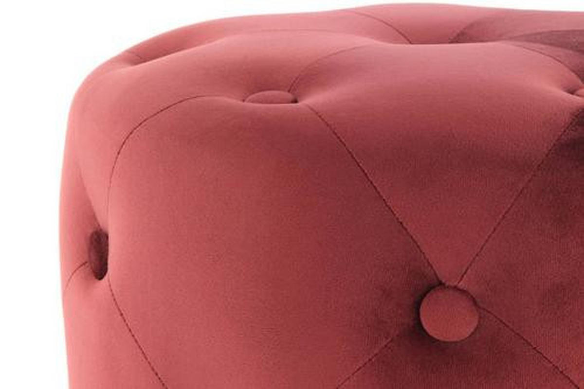 TABURET, textil, kompozitní dřevo, 40/40/40 cm - bordeaux/barvy zlata, Basics, kompozitní dřevo/textil (40/40/40cm)