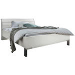 BETT 180/200 cm  in Weiß  - Chromfarben/Weiß, KONVENTIONELL, Holzwerkstoff/Metall (180/200cm) - Dieter Knoll