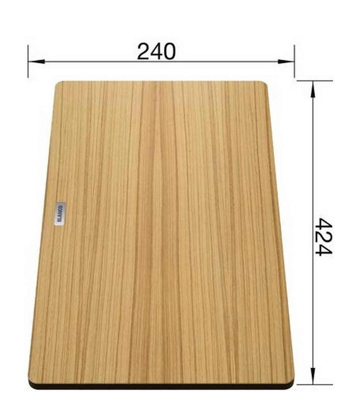 SCHNEIDEBRETT Holz Esche  - Eschefarben, Basics, Holz (42,4/2,3/24cm) - Blanco