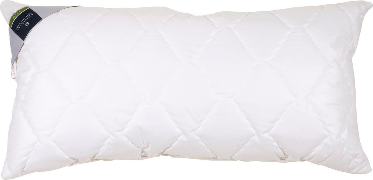 POLŠTÁŘ POD HLAVU, 40/80 cm - bílá, Basics, textil (40/80cm) - Billerbeck