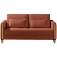SCHLAFSOFA in Holz, Textil Rostfarben, Buchefarben  - Rostfarben/Buchefarben, Design, Holz/Textil (174/88/104cm) - Niels Andersson
