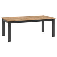 ESSTISCH rechteckig Graphitfarben, Eiche Artisan  - Graphitfarben/Eiche Artisan, Design, Holzwerkstoff (160/90/76cm) - SetOne by Musterring