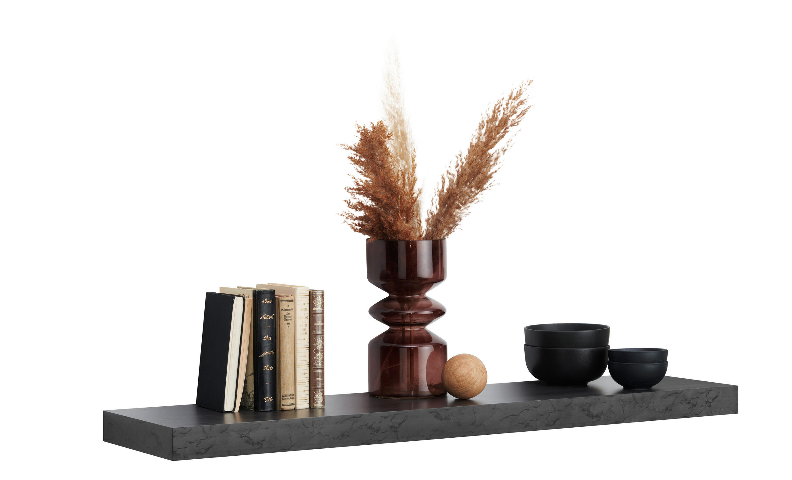 Xora NÁSTĚNNÁ POLICE, šedá, 110/5/25 cm