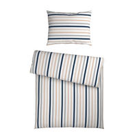 BETTWÄSCHE Mavie Seersucker 140/200 cm  - Blau/Multicolor, KONVENTIONELL, Textil (140/200cm) - Esposa