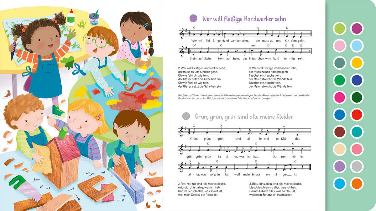 BUCH Sing mit! Tanzlieder  - Multicolor, Basics, Papier (24,5/24,5/1,8cm)