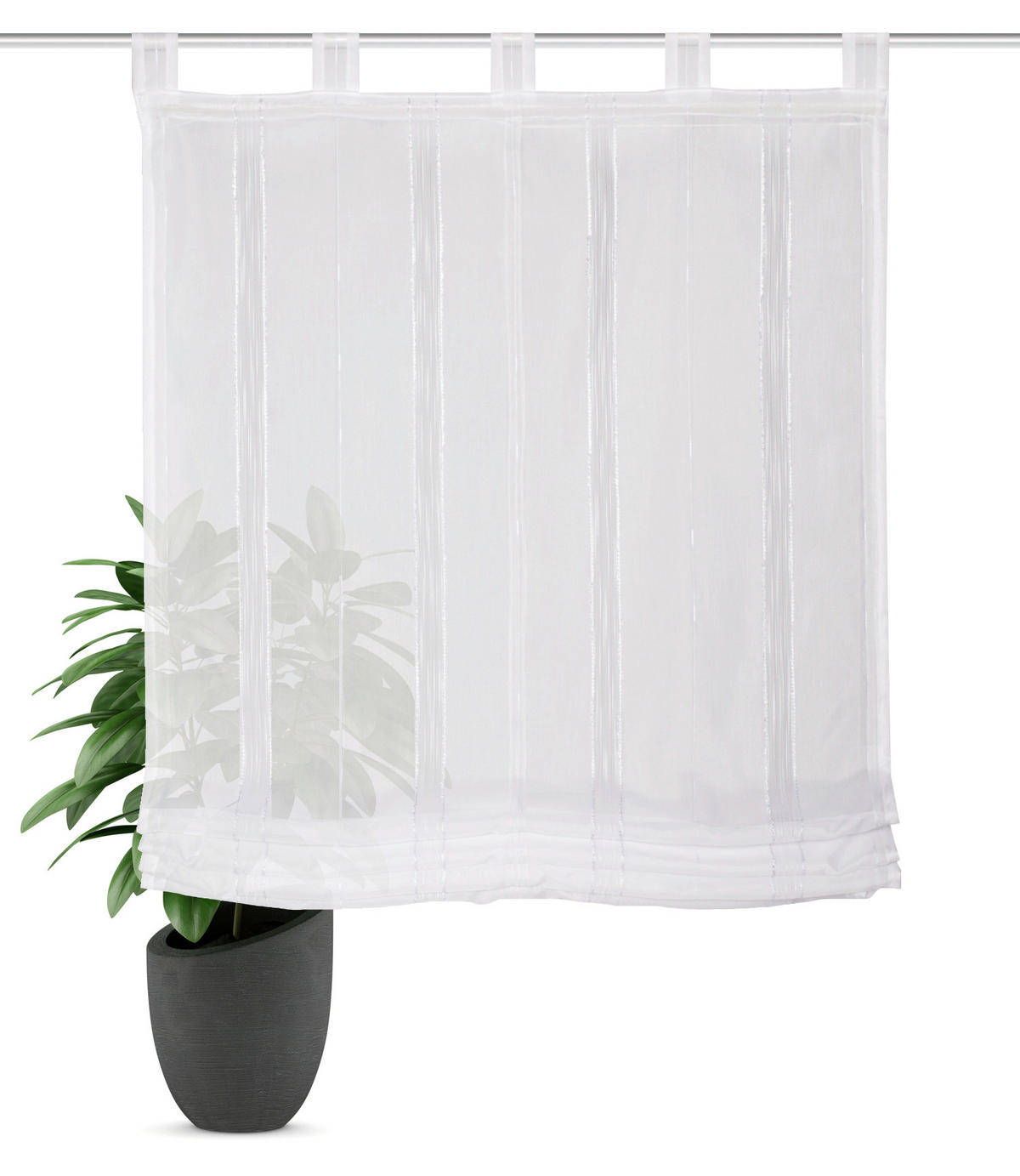 RAFFROLLO 120/140 cm  - Weiß, KONVENTIONELL, Textil (120/140cm)