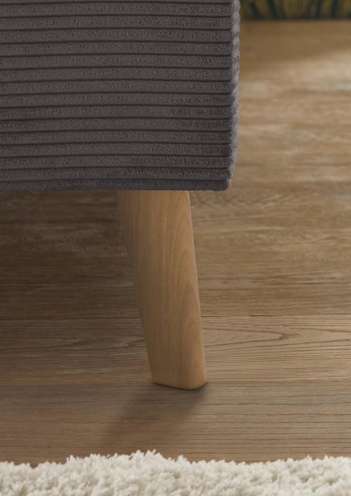 POLSTERBETT 140/200 cm  in Grau  - Eichefarben/Grau, KONVENTIONELL, Holz/Textil (140/200cm) - SetOne by Musterring