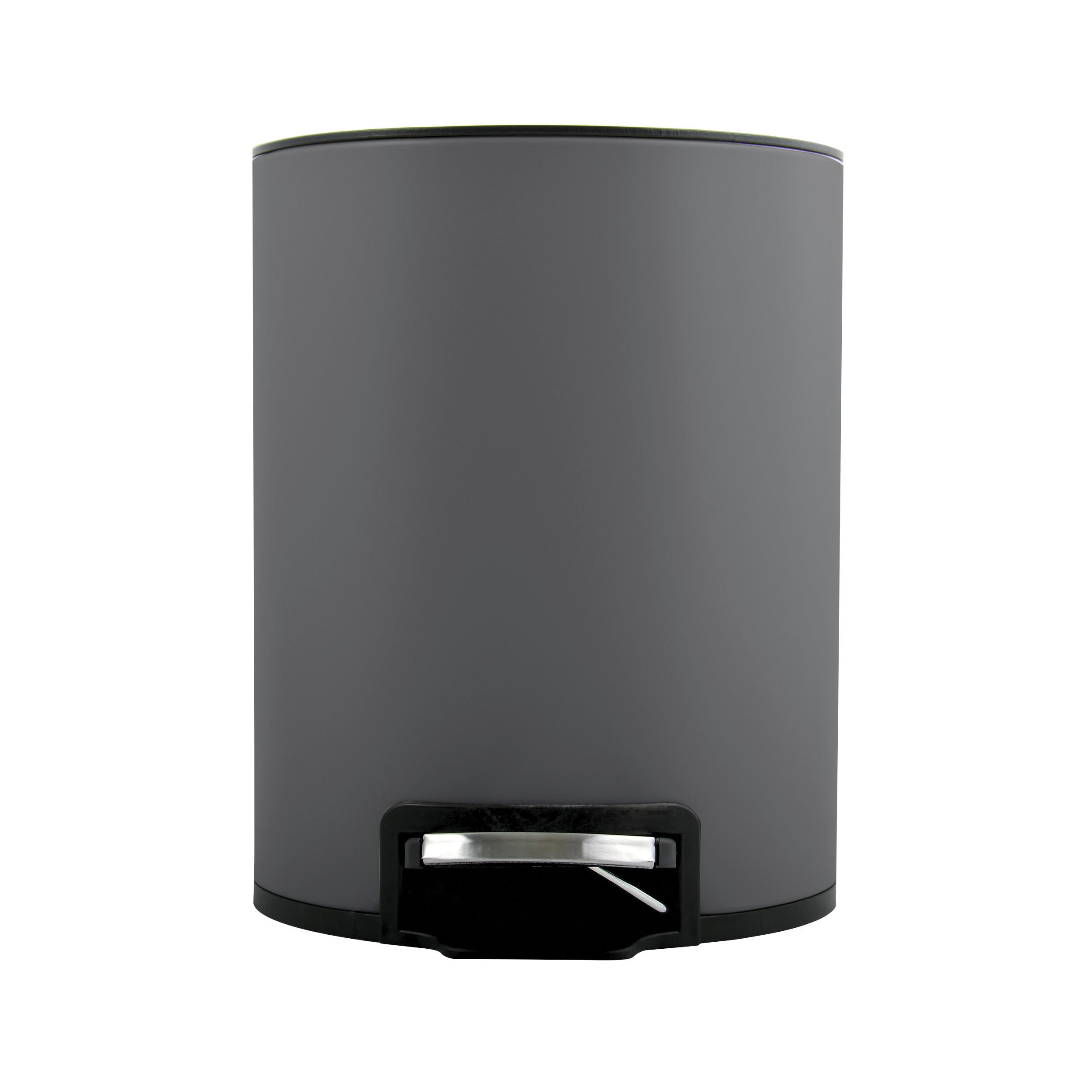 TRETEIMER RIKU 3 L  - Anthrazit/Schwarz, Basics, Kunststoff/Metall (16,8/21,8/23cm) - Spirella
