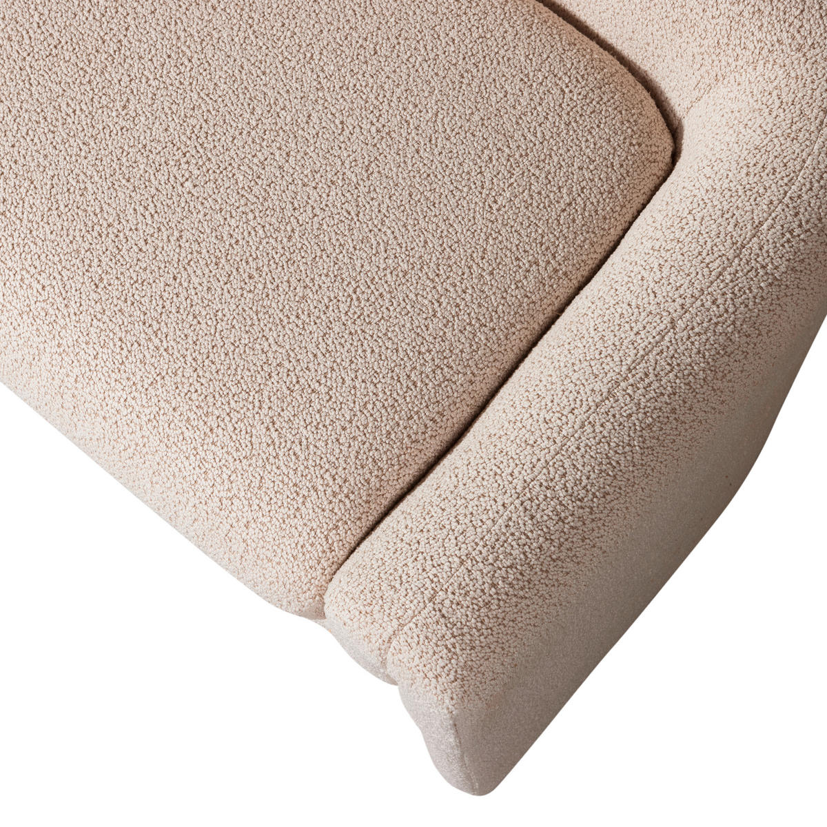 SITZBANK 160/60/52 cm Webstoff Beige  - Beige, Design, Textil (160/60/52cm) - Livetastic