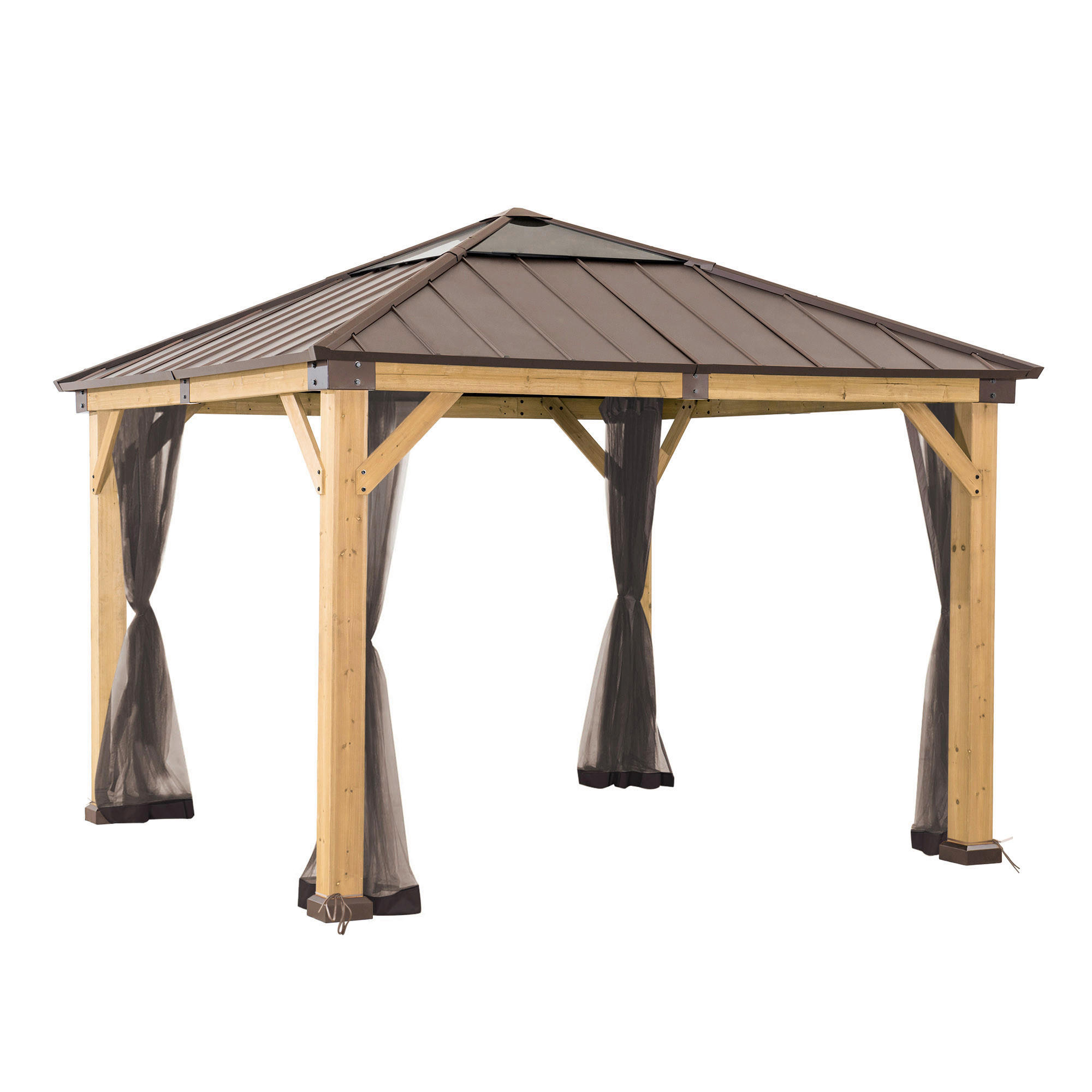 PAVILLON-SEITENTEIL  - Braun, Basics, Textil (247/220cm) - Modante