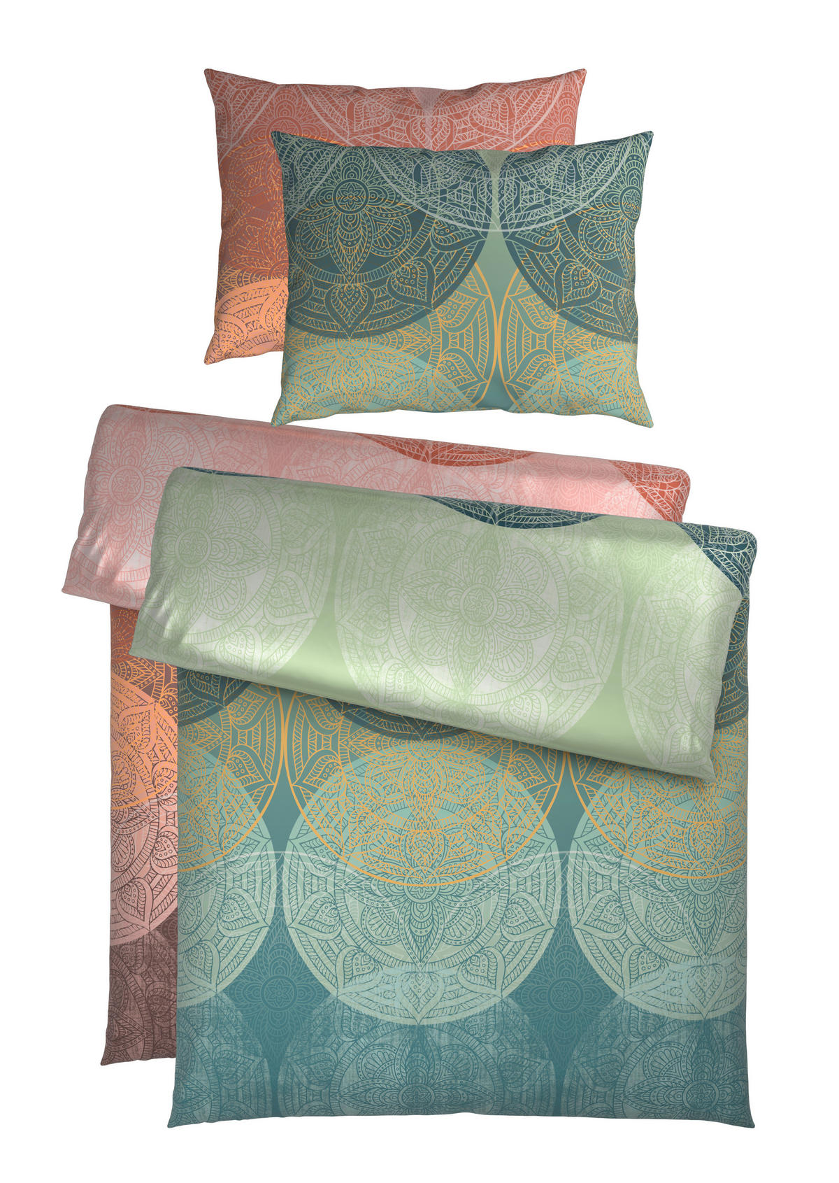 BETTWÄSCHE Neva Satin 140/200 cm  - Rot, KONVENTIONELL, Textil (140/200cm) - Bio:Vio