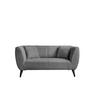 2-SITZER-SOFA Bouclé Anthrazit  - Anthrazit/Schwarz, MODERN, Holz/Textil (172/83/88cm) - MID.YOU