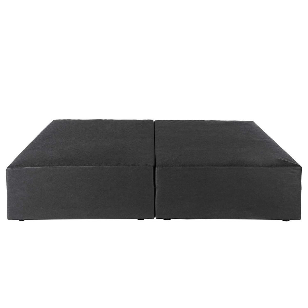 BOXSPRINGBETT 200/200 cm  in Anthrazit  - Anthrazit/Schwarz, Design, Textil (200/200cm) - home24