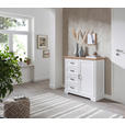 KOMMODE  in 115/102/41 cm  - Schwarz/Eiche Artisan, Design, Holzwerkstoff/Metall (115/102/41cm) - Landscape
