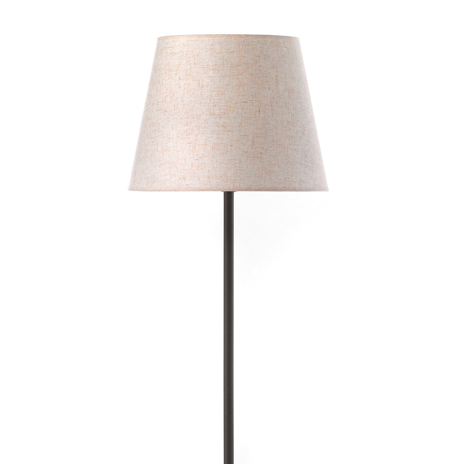 STOJACÍ LAMPA, 28/28/173 cm - černá/krémová, Konvenční, kov/textil (28/28/173cm)