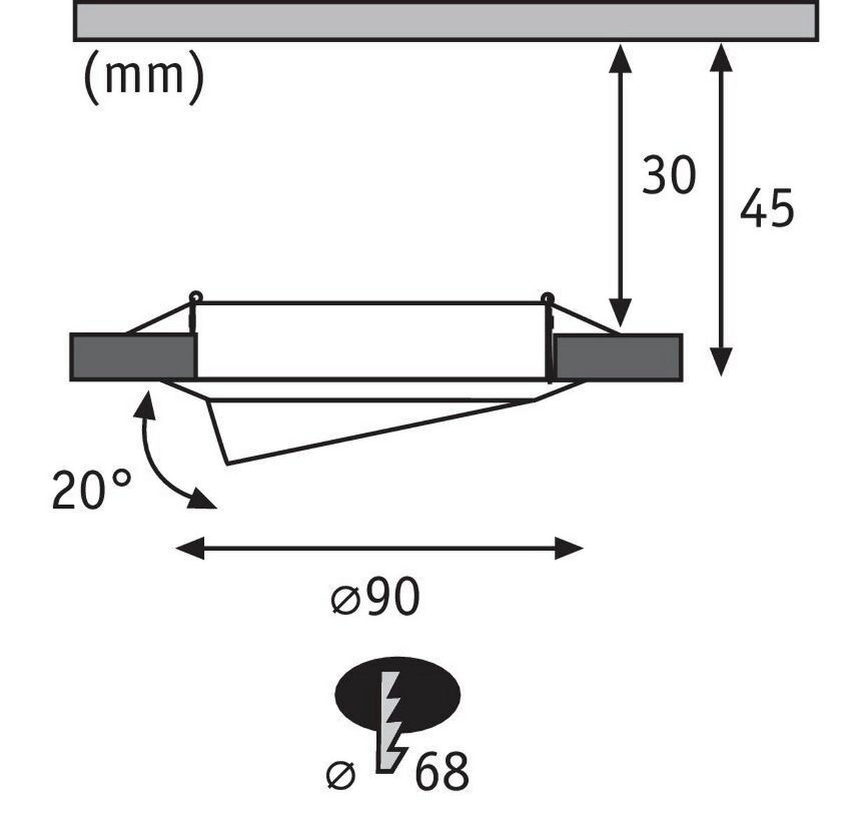 EINBAUSPOT-SET 9,0 cm  - Basics (9,0cm) - Paulmann