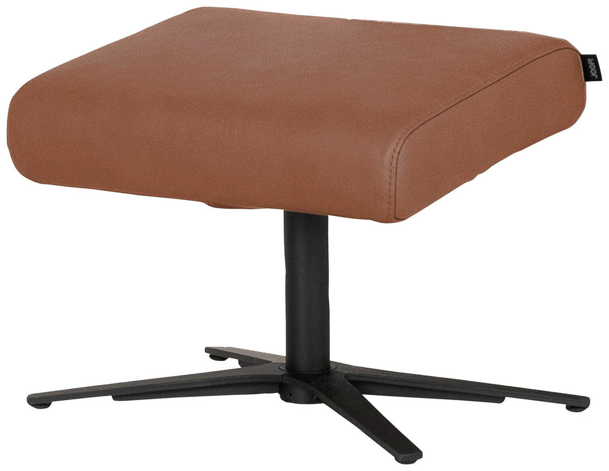 RELAXSESSEL Leder Braun  - Schwarz/Braun, Modern, Leder/Metall (66/110/83cm) - Joop!