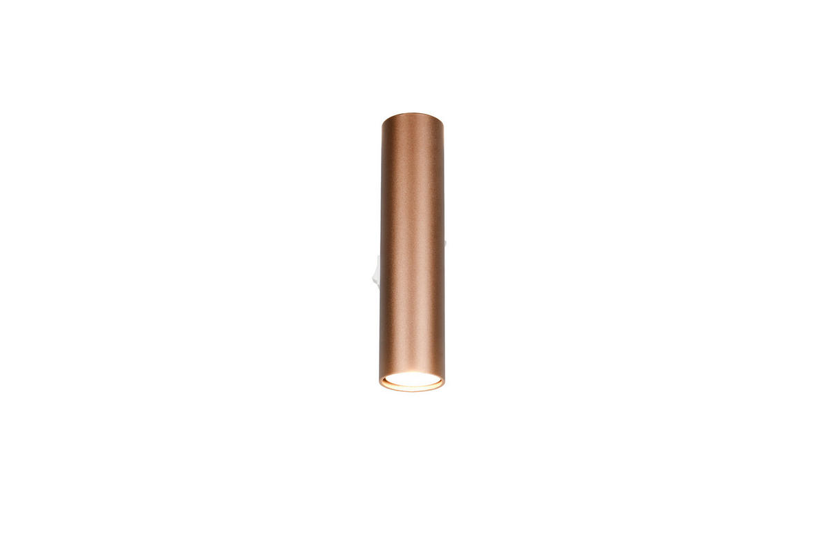 WANDLEUCHTE Taryn 4/18/7 cm   - Braun, Design, Metall (4/18/7cm)