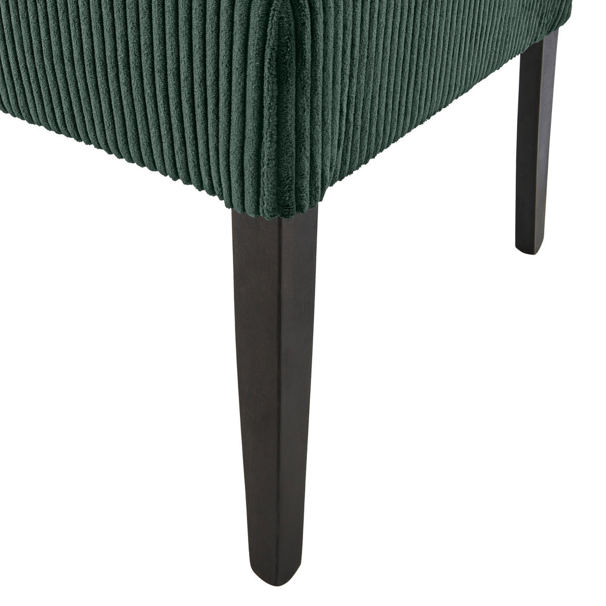 STUHL Webstoff Dunkelgrün Buche massiv  - Wengefarben/Dunkelgrün, MODERN, Holz/Textil (48/95/62cm)